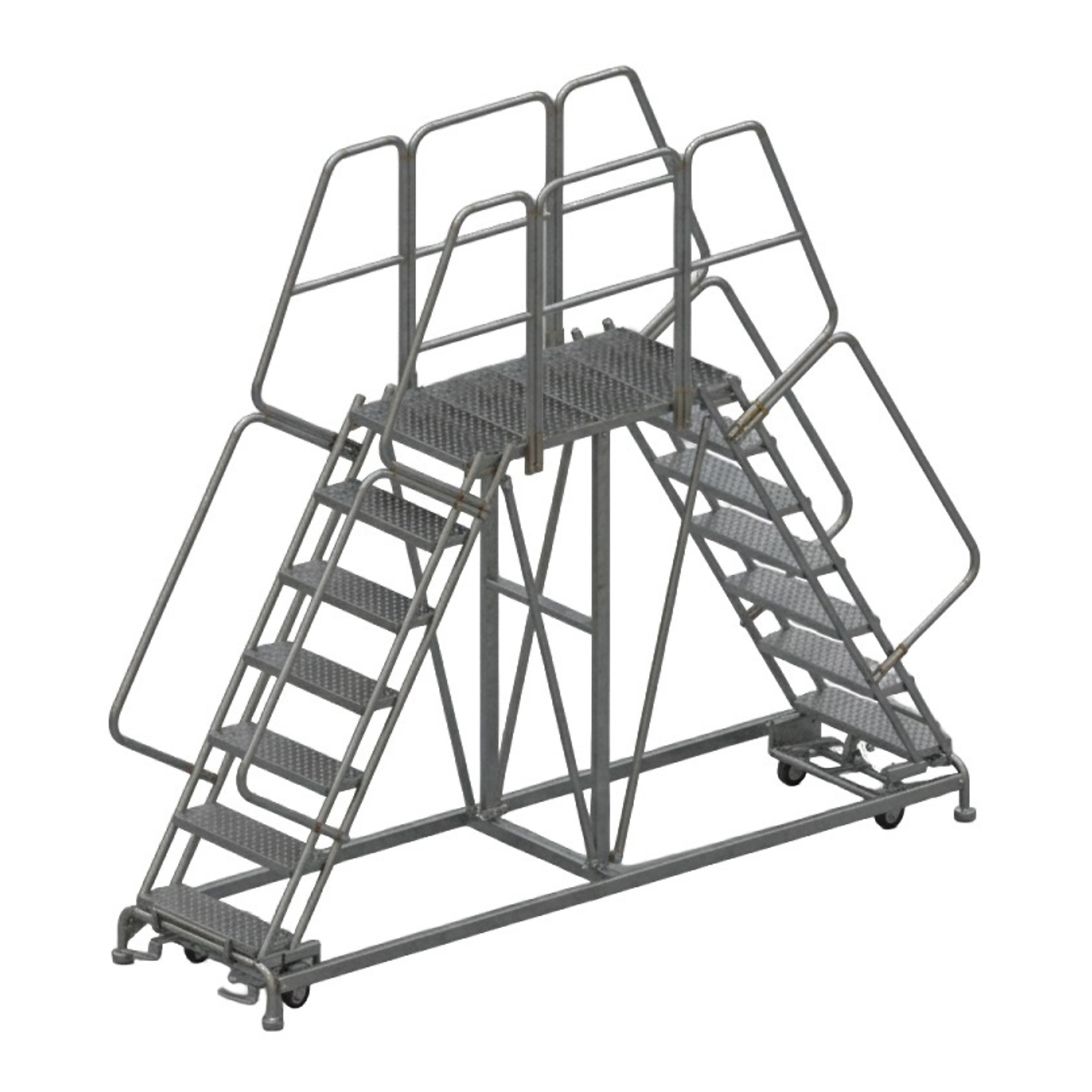 Ballymore, Rolling Work Platform, Overall Height 106 in, Steps 7, Material Steel, Model# DEP7-3672
